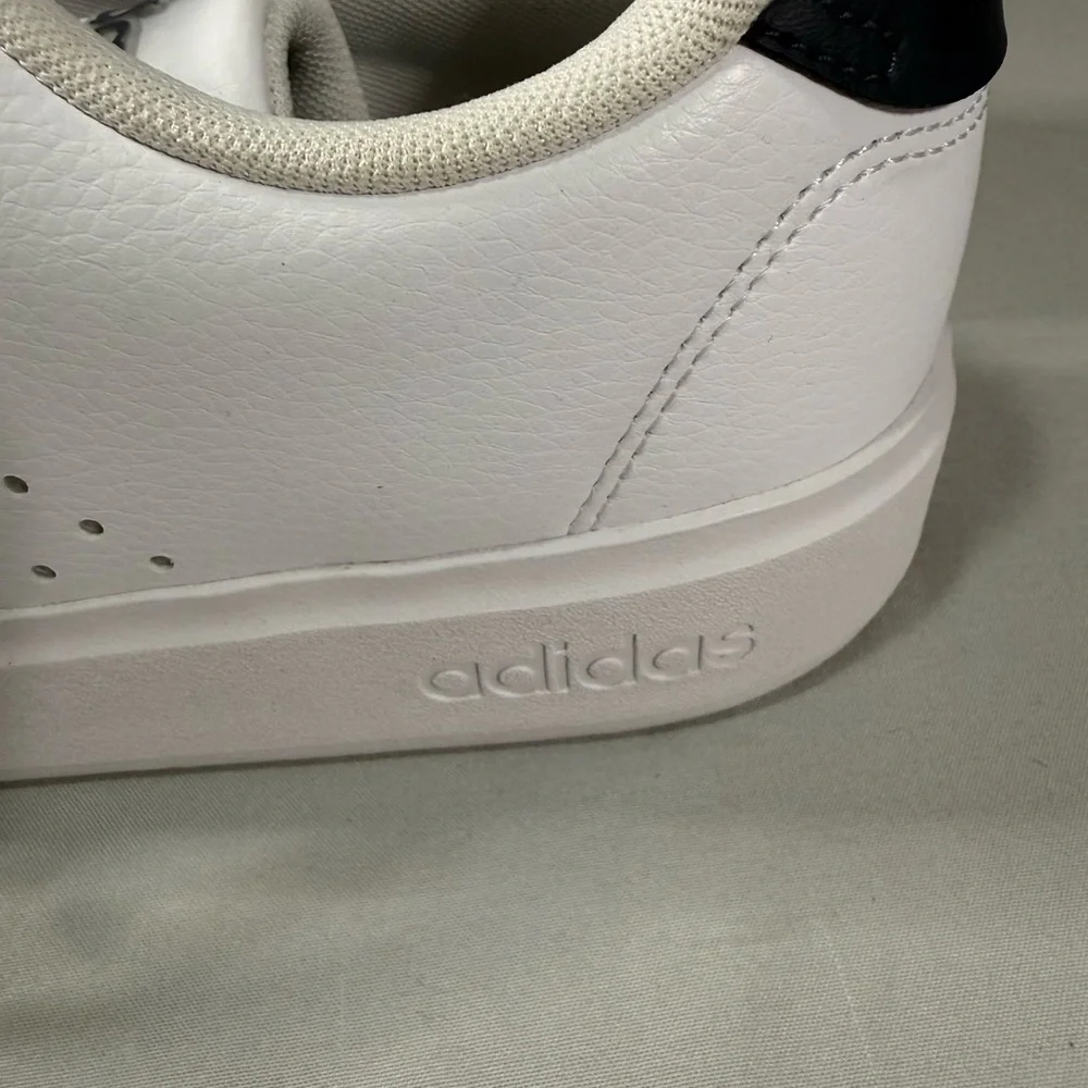 Adidas Advantage White Navy Womens 9 Cloudfoam Sneaker‎
